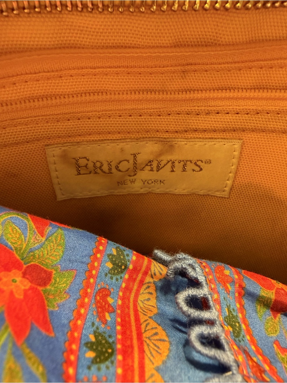 Eric Javits Straw Tote in Natural and Silver - Picture 9 of 9